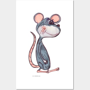 Cartoon Mouse Cute Rodent Friend Marker Art Posters and Art